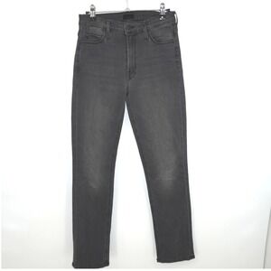 Mother The Mid Rise Dazzler Ankle Jeans 26 Lighting Up Lanterns Faded Black